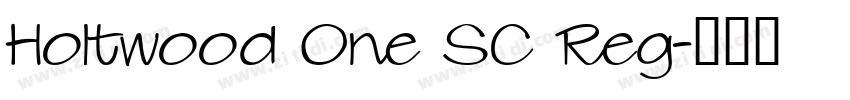 Holtwood One SC Reg字体转换